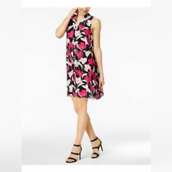 Vince Camuto Floral Sleeveless Shift Dress medium - Picture 1 of 7